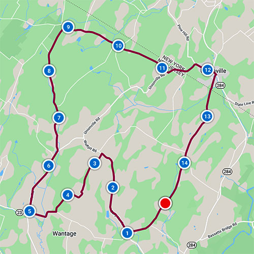 map of the Big Silos Loop