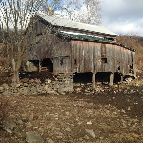 decaying outbuilding
